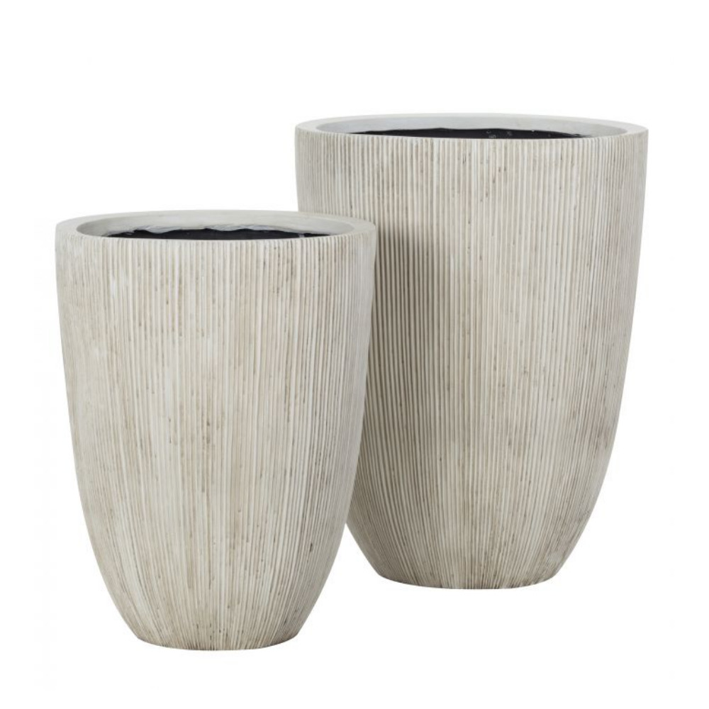 Rouge Lincoln Tall Planter Cream (Set of 2)